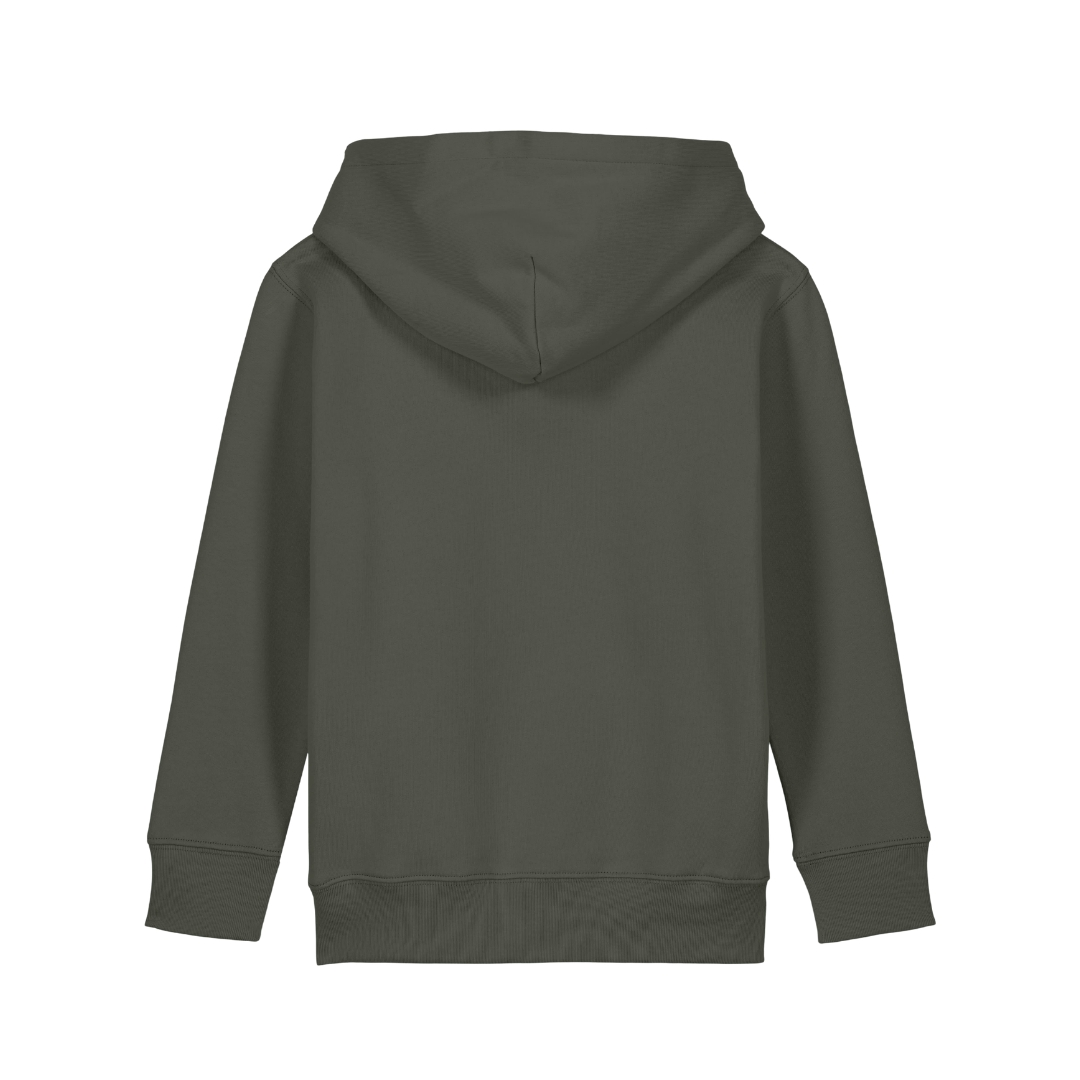 DADDY’S BOY CREW – Kinder Premium Bio-Hoodie - Khaki - Rueckseite