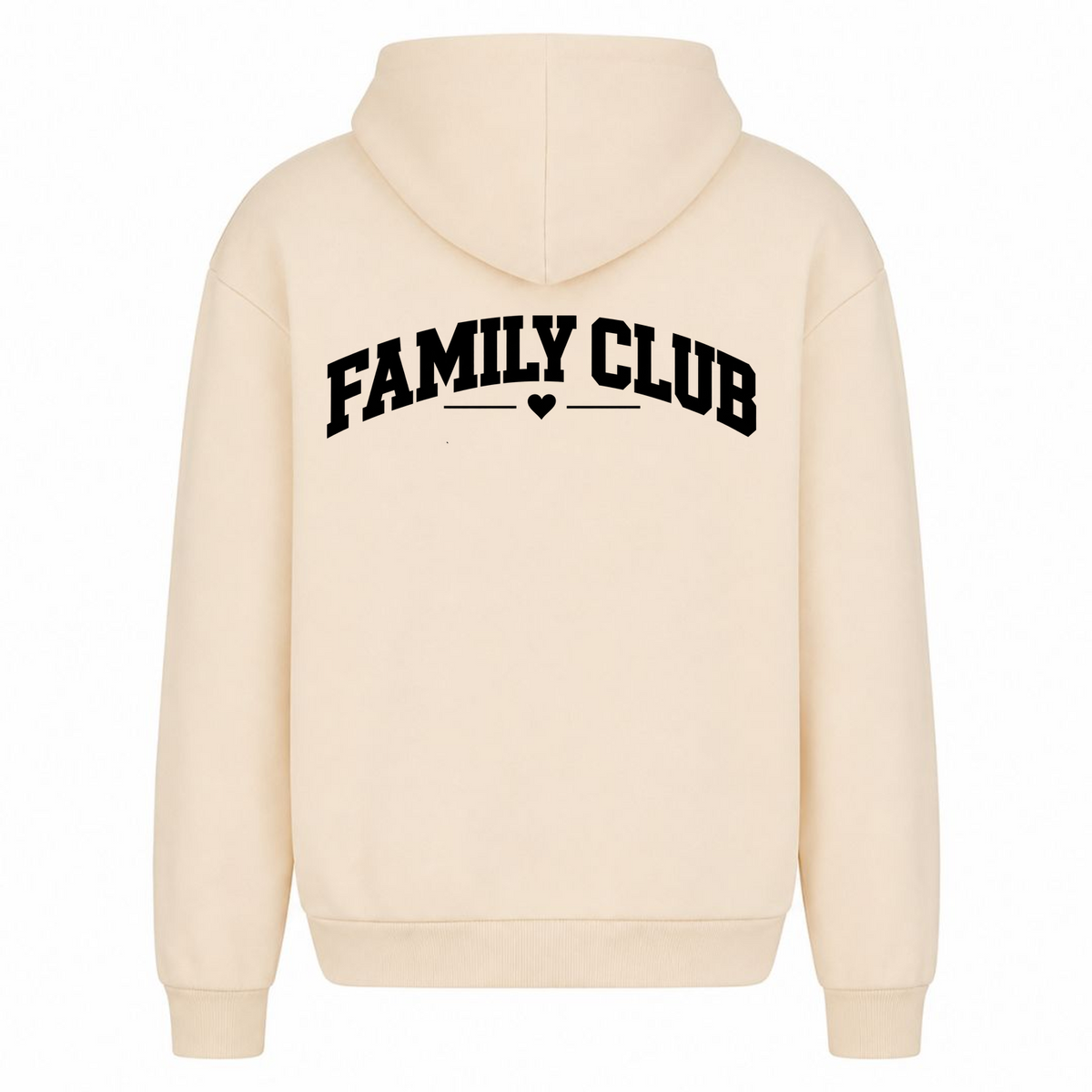 JALUNA FAMILY CLUB – Personalisierter Mama Oversized Hoodie - White Sand - Rueckseite