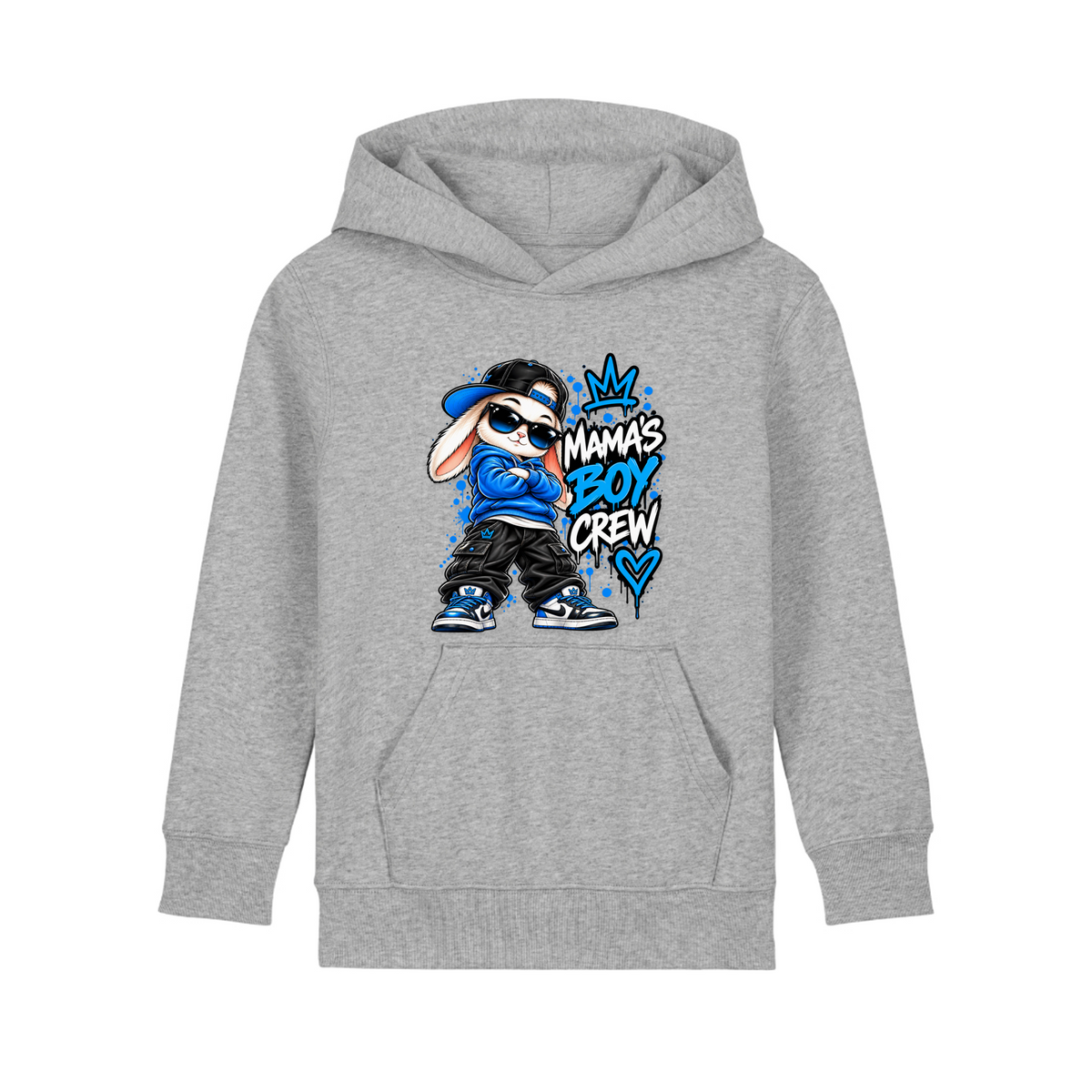 DADDY’S BOY CREW – Kinder Premium Bio-Hoodie - Heather Grey