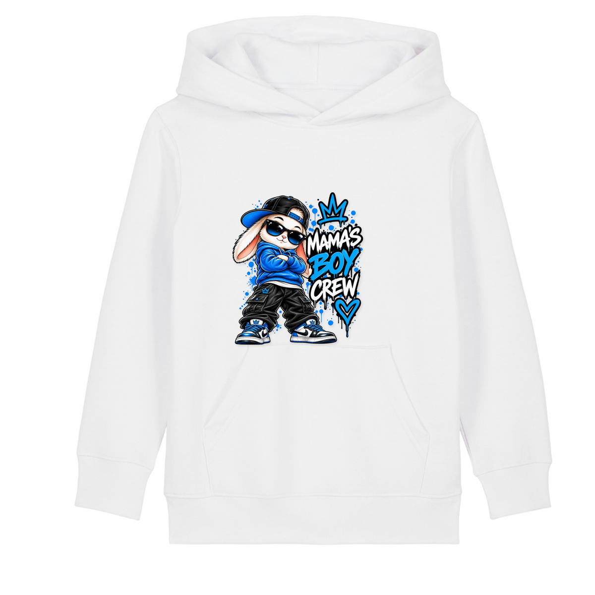 DADDY’S BOY CREW – Kinder Premium Bio-Hoodie - White
