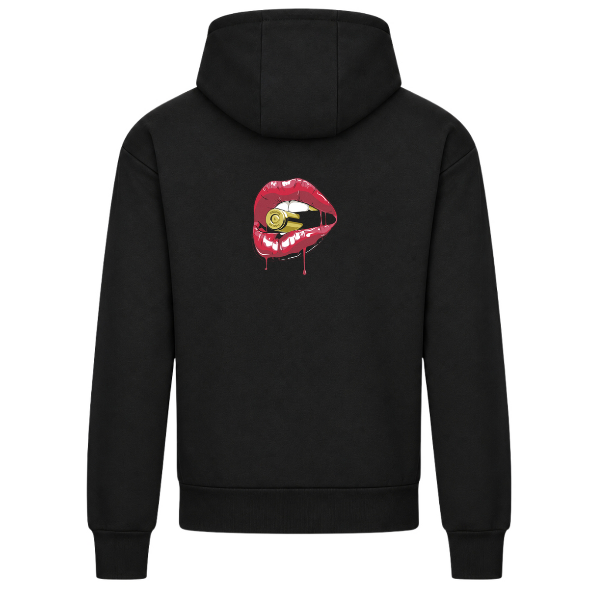 „JALUNA NICE – Signature Heavyweight Hoodie“ - Deep Black - Rueckseite