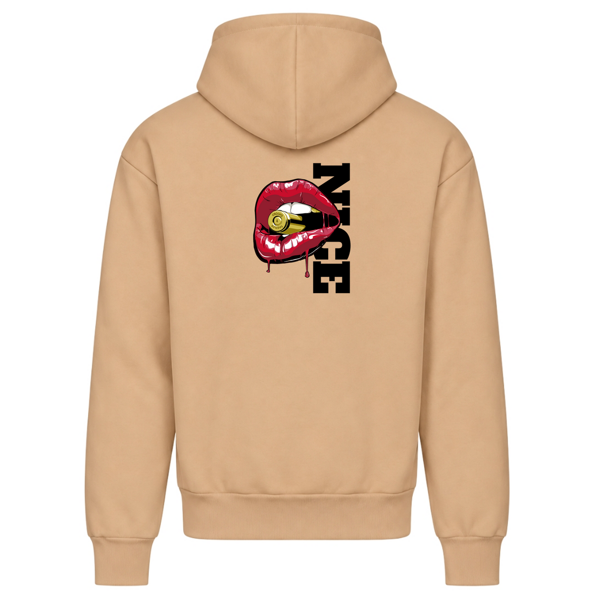 „JALUNA NICE – Signature Heavyweight Hoodie“ - Desert Sand - Rueckseite