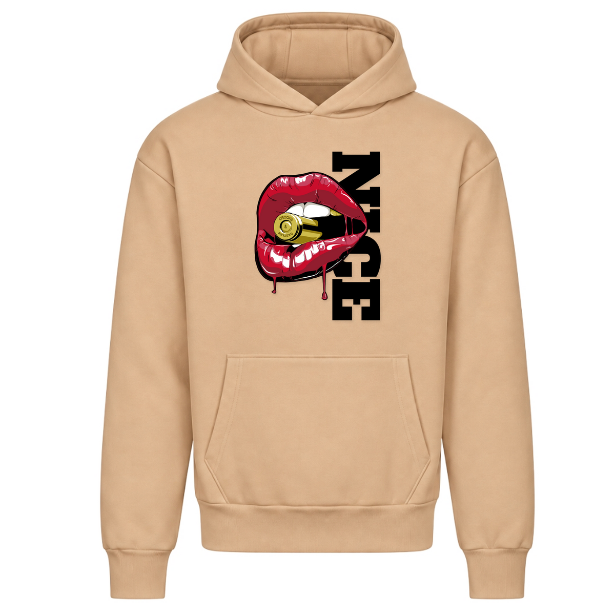 „JALUNA NICE – Signature Heavyweight Hoodie“ - Desert Sand