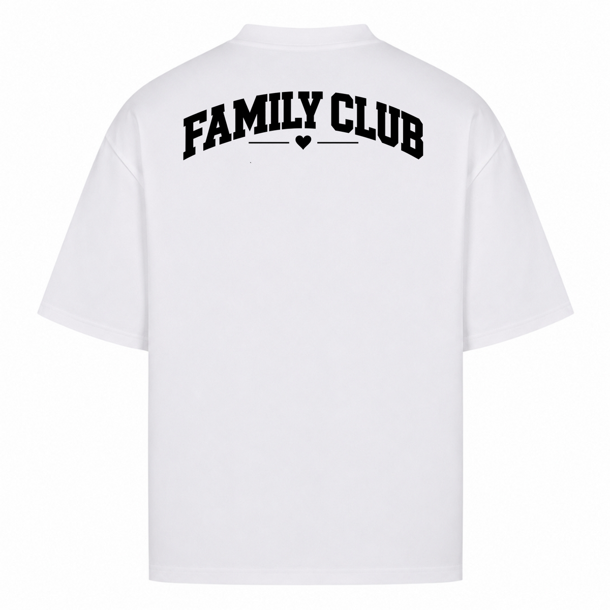 JALUNA FAMILY CLUB – Personalisiertes Mama Oversized T-Shirt - White - Rueckseite