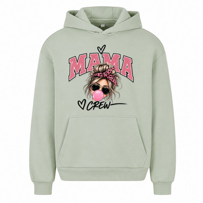 MAMA CREW – Oversize Hoodie - light asphalt
