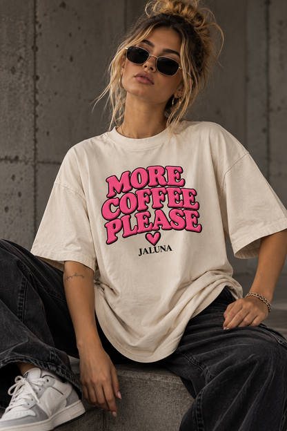 JALUNA MORE COFFEE PLEASE Oversize-Shirt