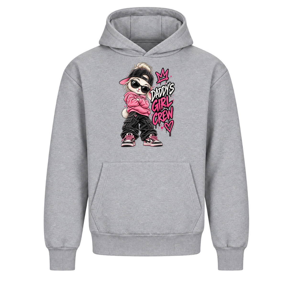 DADDYS GIRLS CREW - Heather Grey