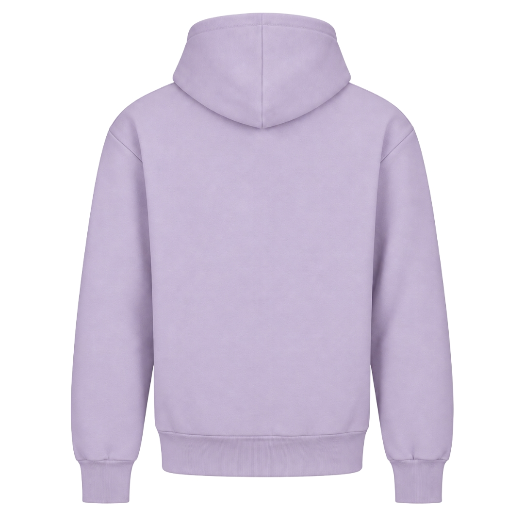 JALUNA Coffee Please – Damen Oversize Hoodie  - Lilac - Rueckseite