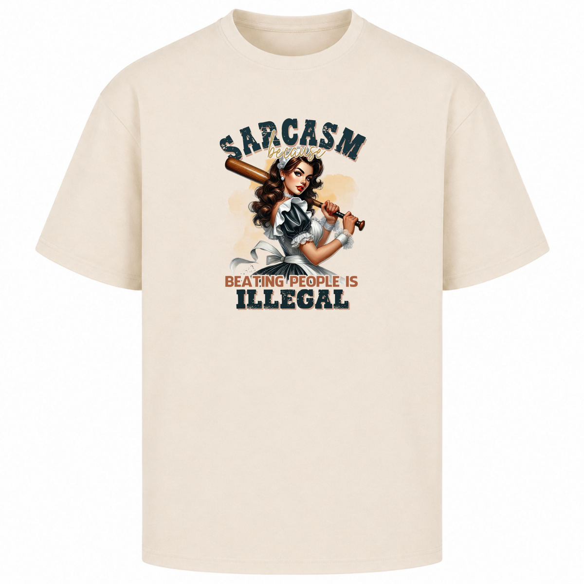 ILLEGAL COOL OVERSIZE SHIRT - Sand