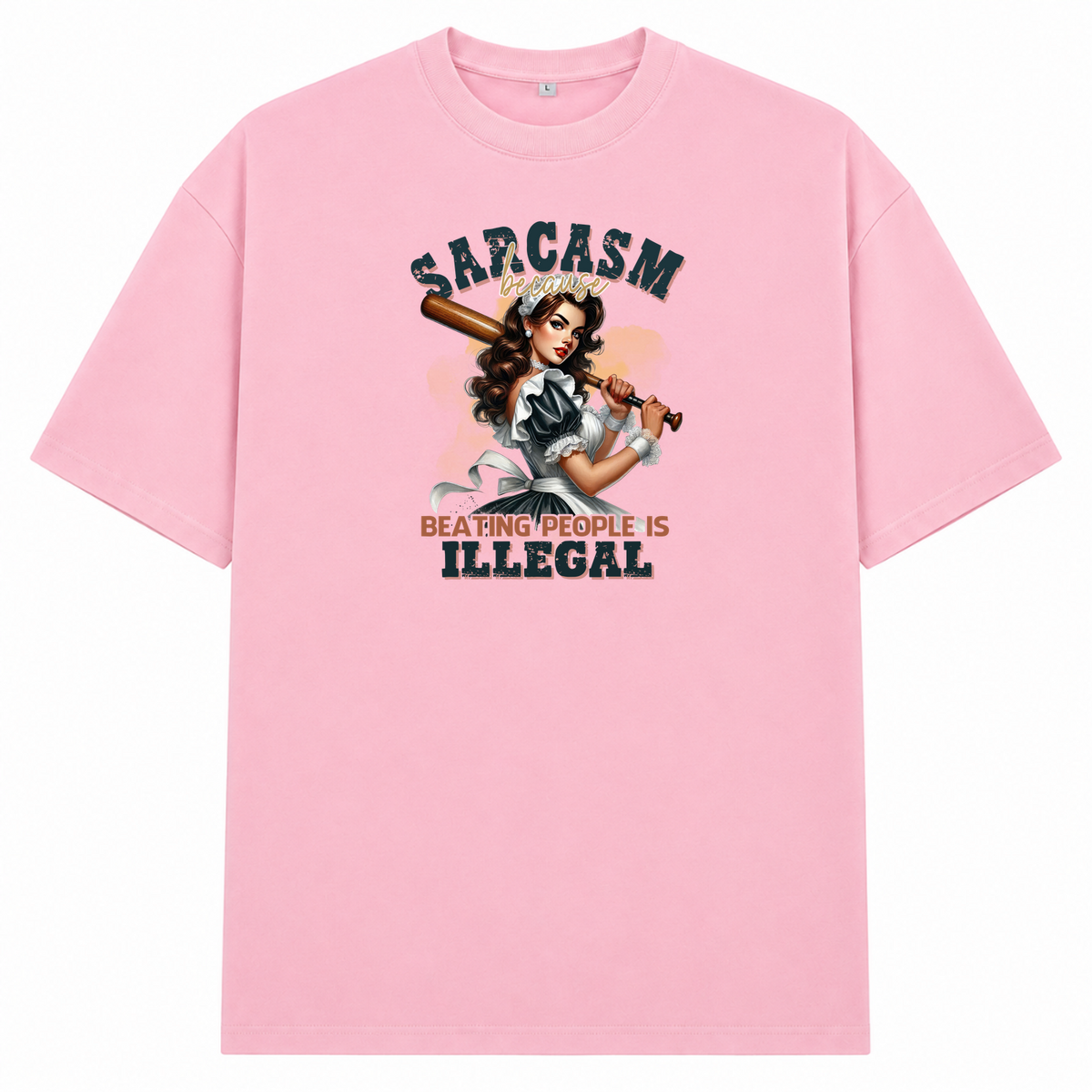 ILLEGAL COOL OVERSIZE SHIRT - Soft Pink