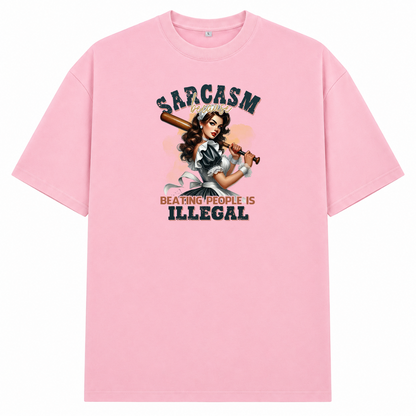 ILLEGAL COOL OVERSIZE SHIRT - Soft Pink