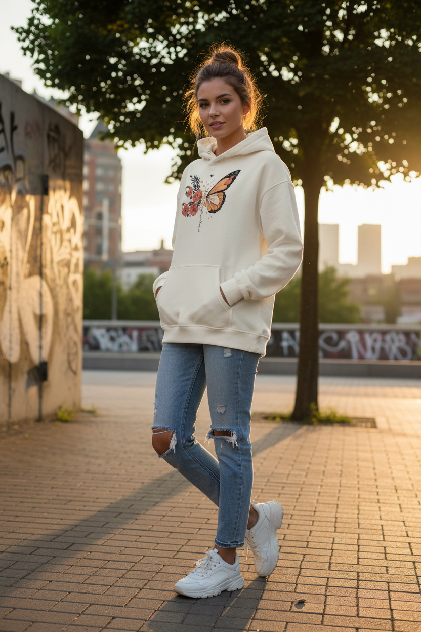 Jaluna Schmetterling Hoodie - Outdoor Lifestyle