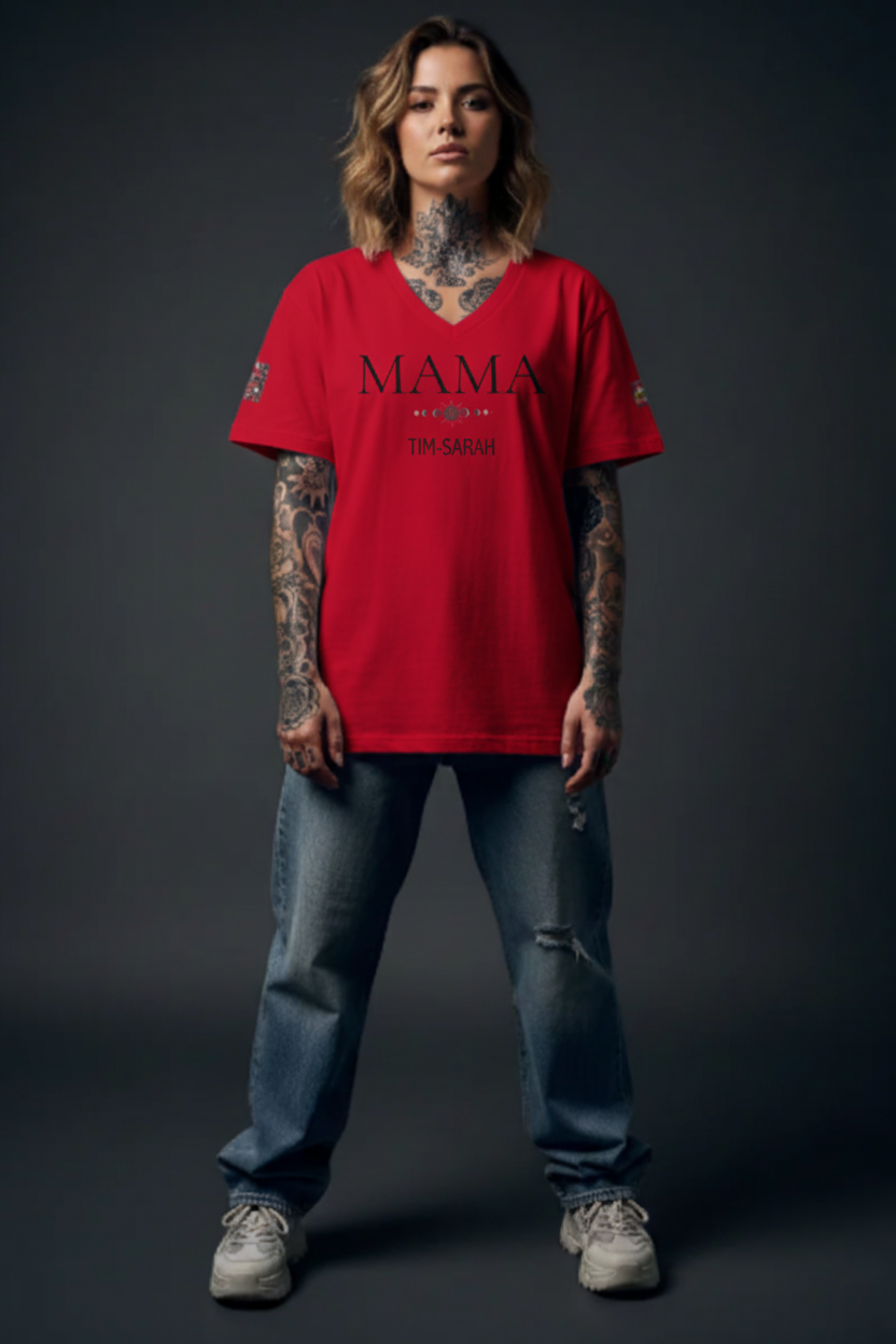 Premium Unisex T-Shirt mit V-Ausschnitt