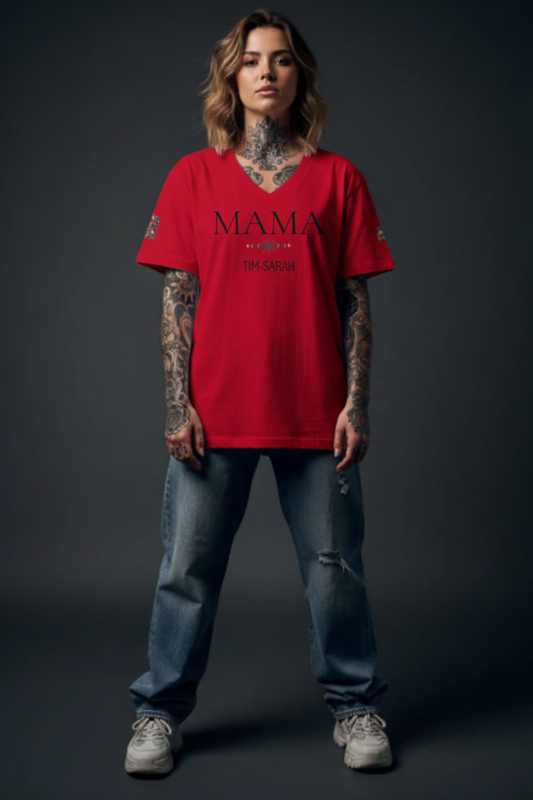 Premium Unisex T-Shirt mit V-Ausschnitt